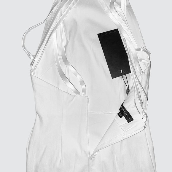 [NWT] ASOS - Vesper - Strappy Back Midi Dress - White - Picture 6 of 6